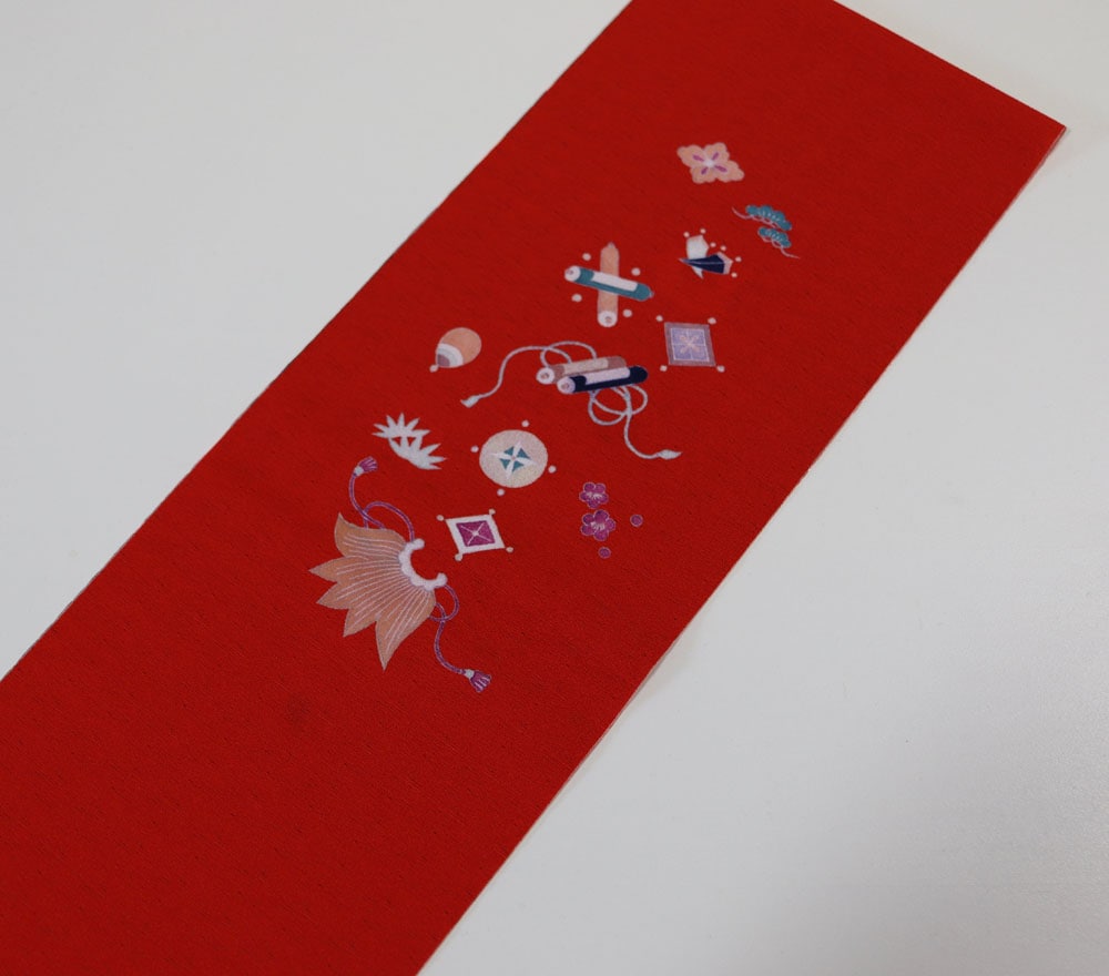 some-pri 半衿「宝尽くし」赤【受注生産品】 追加画像1