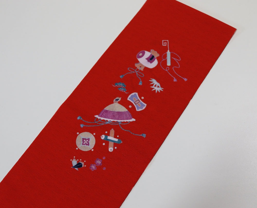 some-pri 半衿「宝尽くし」赤【受注生産品】 追加画像2