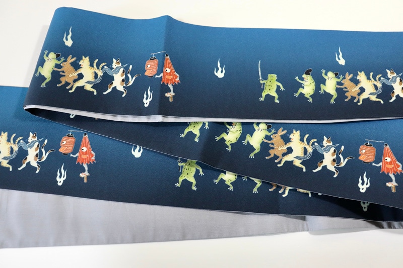 some-pri 半幅帯「刃傷沙汰」青緑【受注生産品】 追加画像2