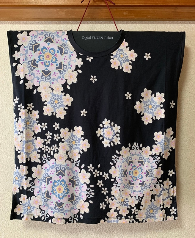 some-pri デジタル友禅Tシャツ「夜桜」 追加画像1