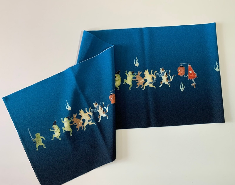 some-pri 帯揚ストール「刃傷沙汰」青緑【受注生産品】 追加画像3