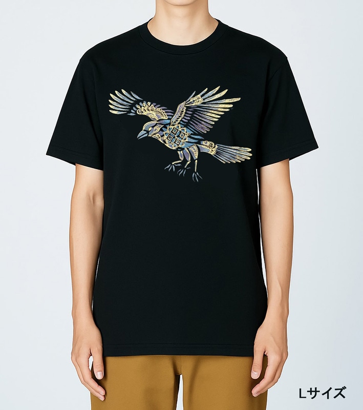 型染め&手描きTシャツ「八咫烏」 | ヤタガラス（八咫烏） | some-pri
