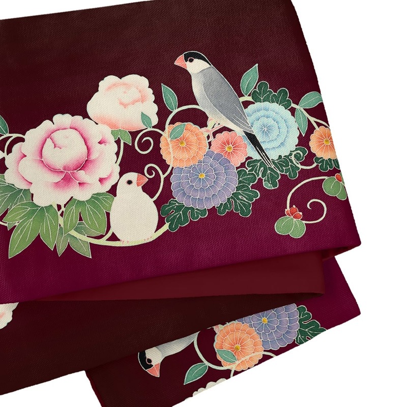 【即納品】some-pri 半幅帯「文鳥花飾り」エンジgd 追加画像2