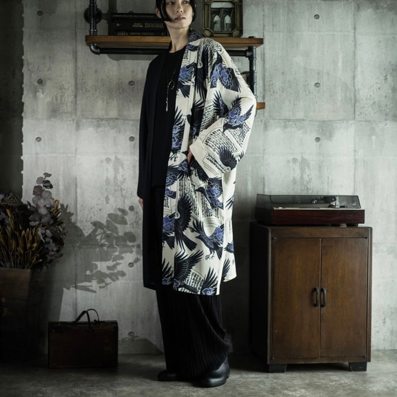 some-pri 羽織カーディガン「八咫烏床本」【即納品】Mサイズ