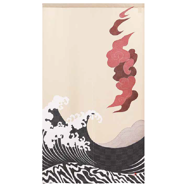 some-priのれん「浪模様」