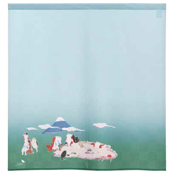 some-priのれん「国芳金魚風呂の図」