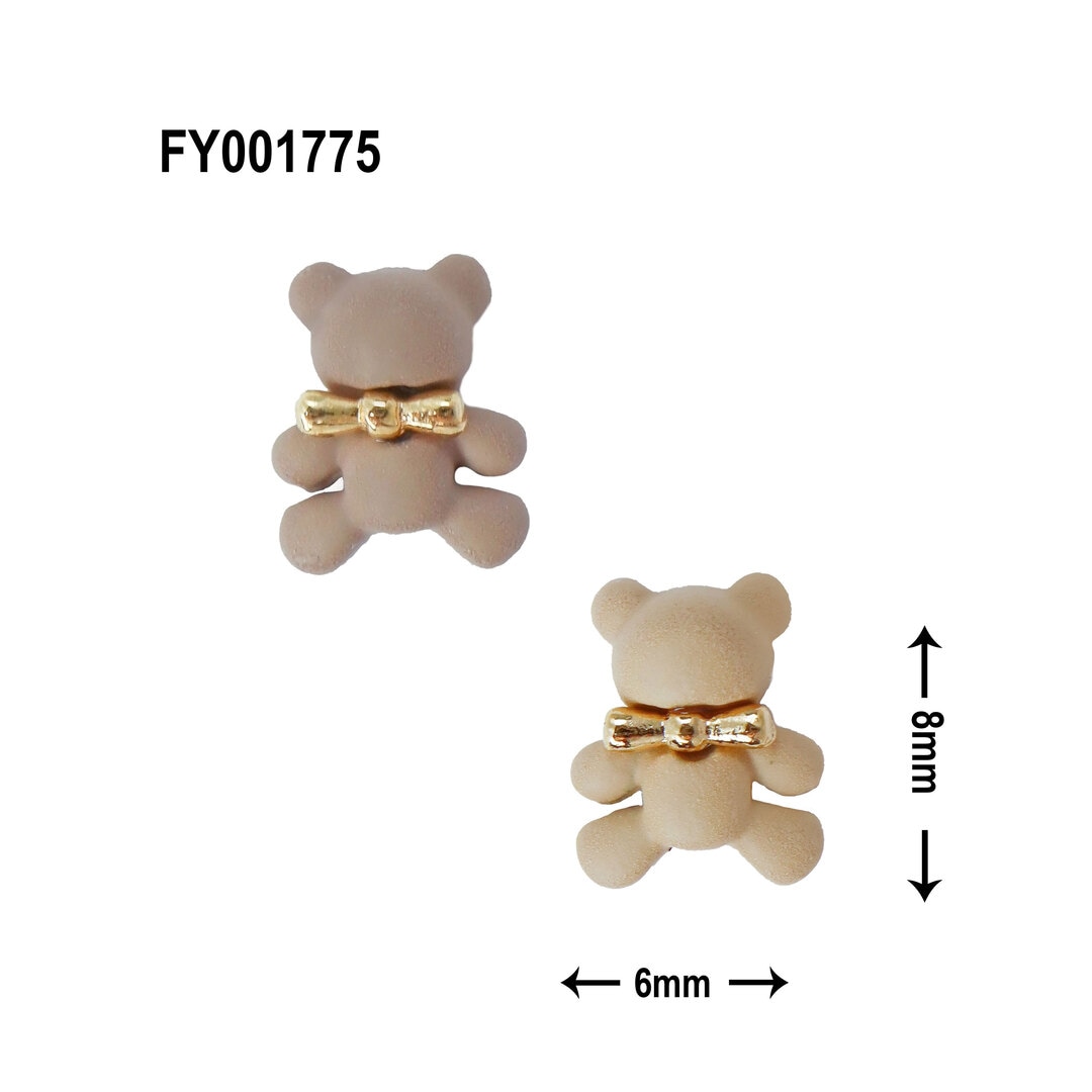 SONAIL*effrontee ぽってりテディベア チョコ FY001775 | パーツ