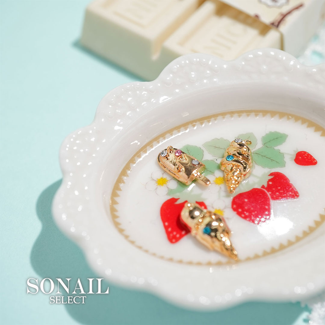 SONAIL*Blossom Bijou ice Collection Gold FY002386 | パーツ,夏