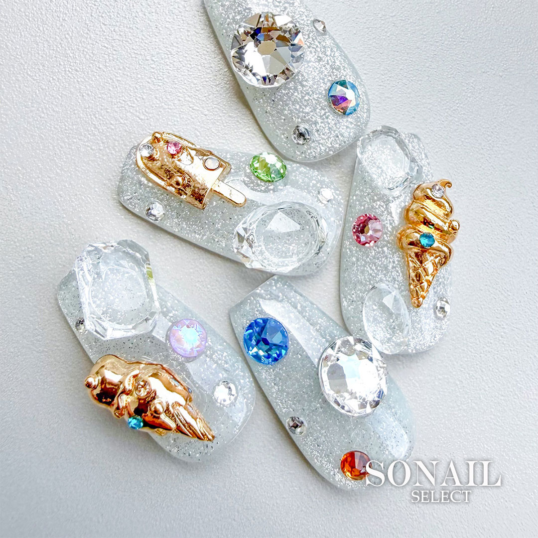 SONAIL*Blossom Bijou ice Collection Gold FY002386 | パーツ,夏