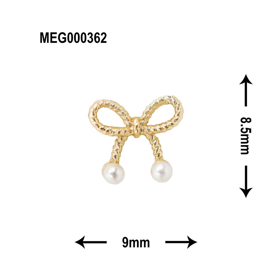 SONAIL*MEG パールボンボン リボン イエローゴールド MEG000362
