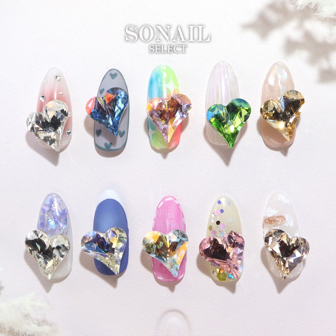 SONAIL スイートハート PRO 12＊13 レフトカーブ クリスタル FY001714