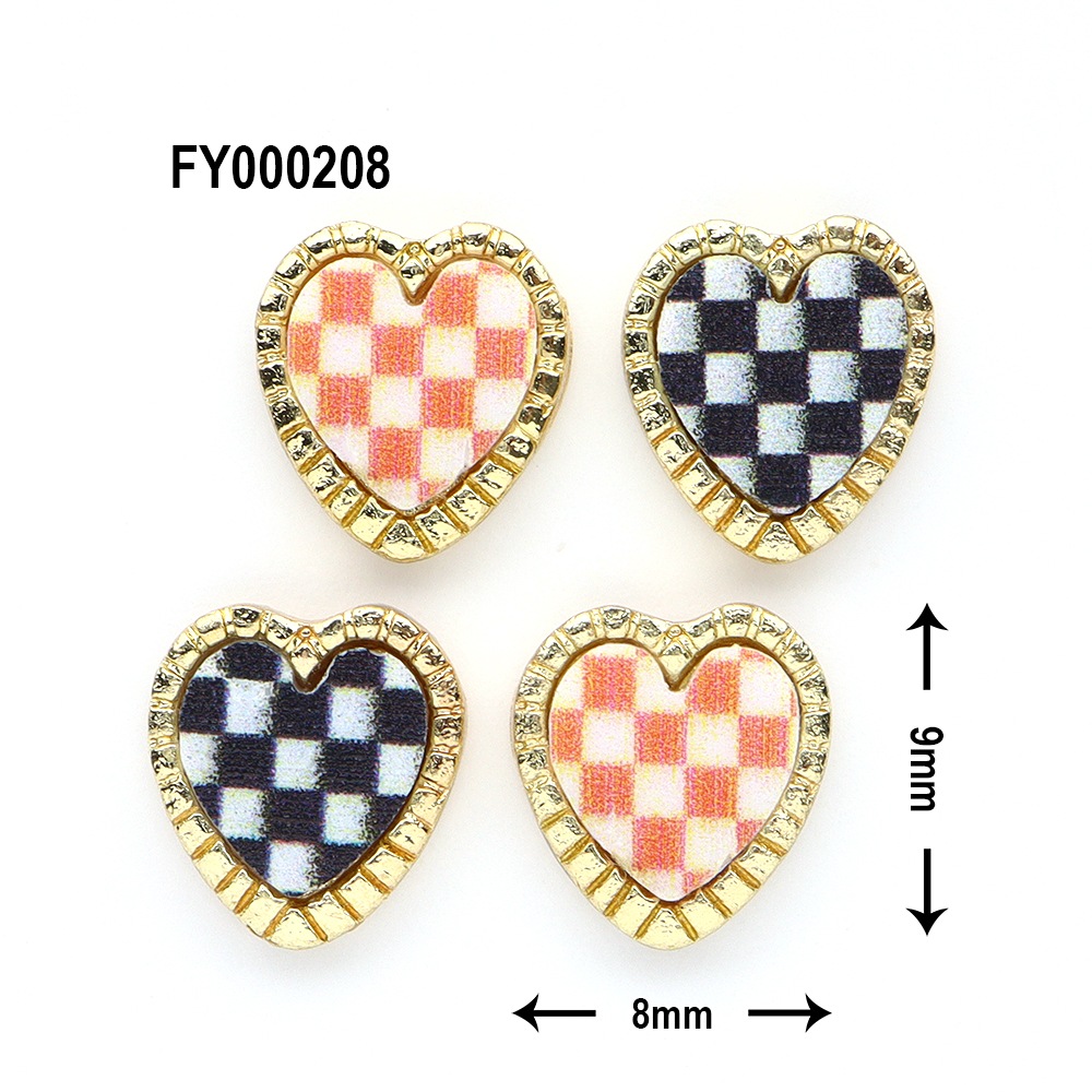 SONAIL PLUS 山崎セレクト ハート ブロックチェック ビジューフレーム