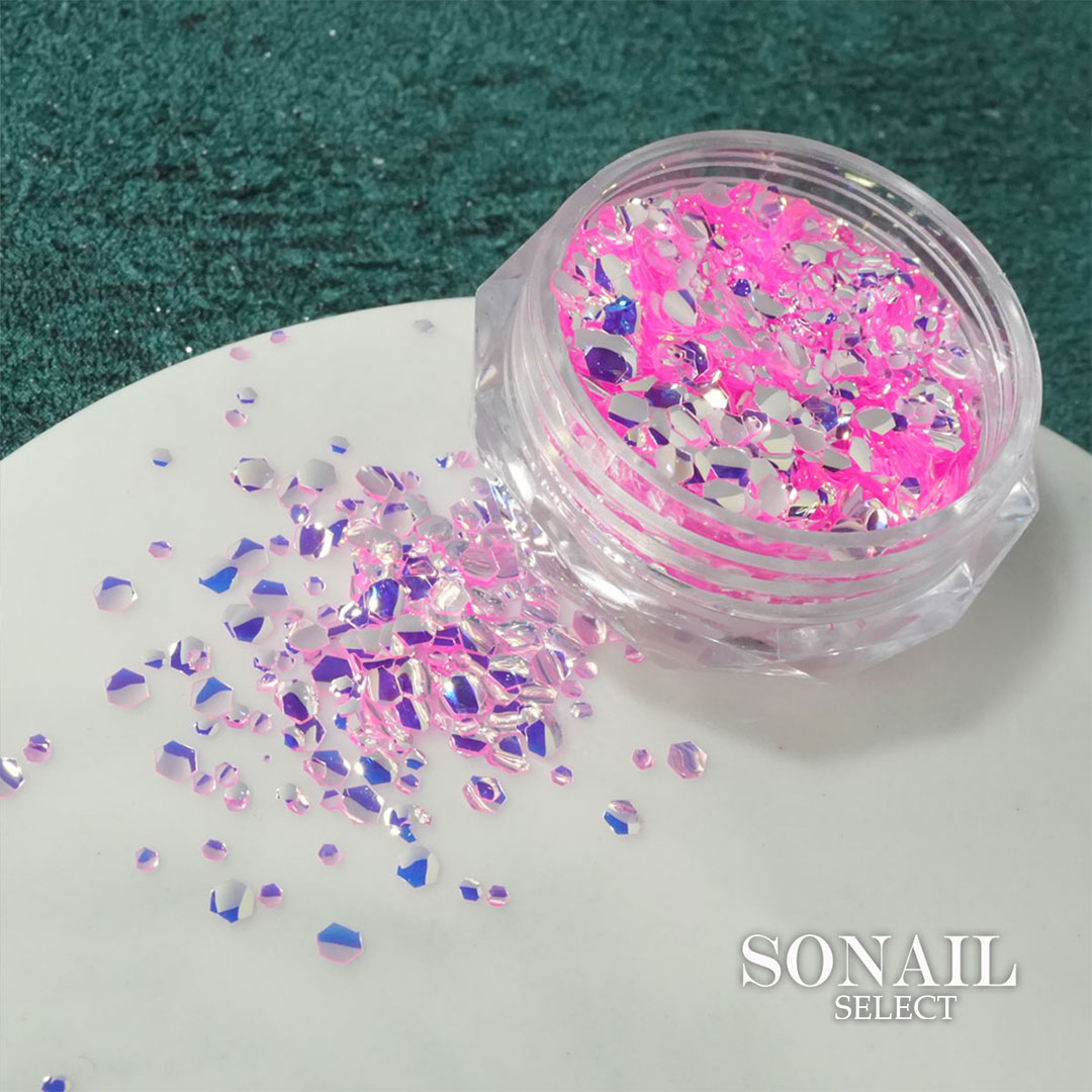 SONAIL*LapisRavi 極薄ホログリッター【jewel】ネオンピンク