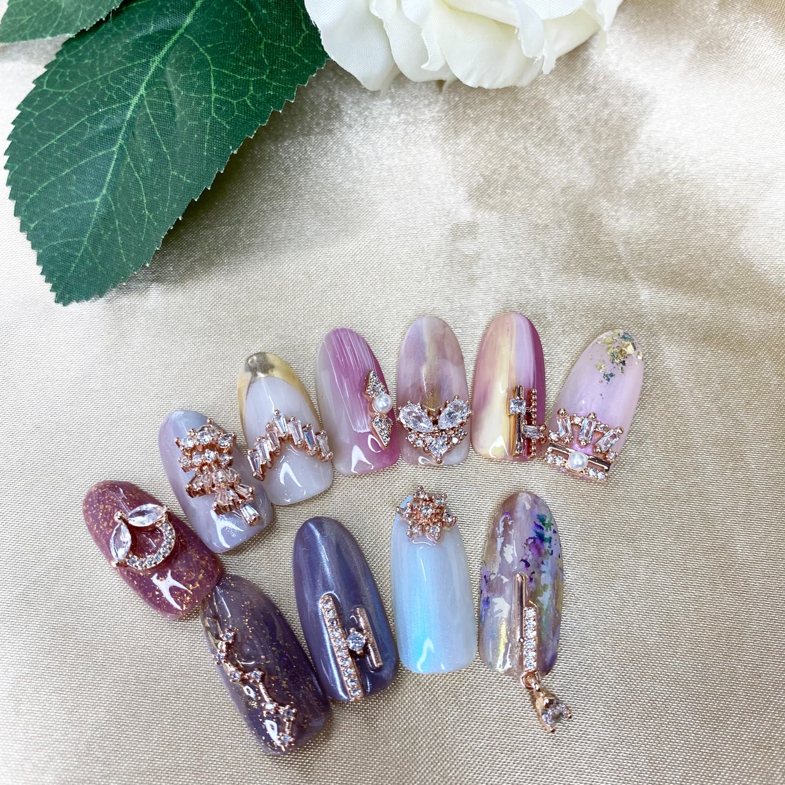 SONAIL×MEG ティアラジルコニアビジュー ピンク