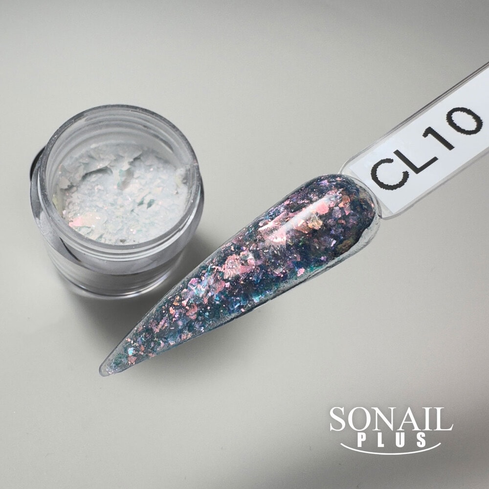 DIY MASTER ブラックレインボー ラメ フレーク ランダム スモール 250g 1