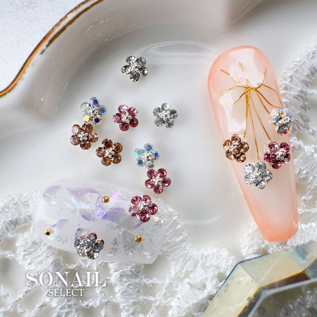 SONAIL クリスタルフラワーアソート FY001683 | パーツ,花