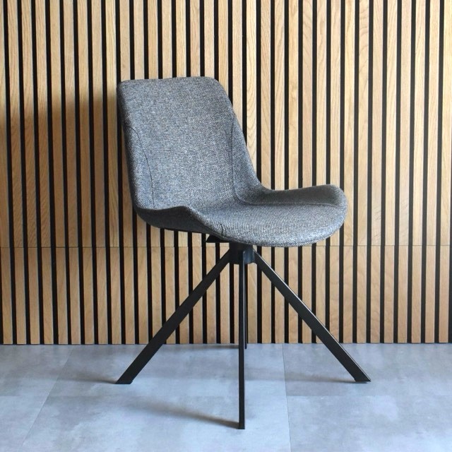 ①SongDream　VIOLA　ヴィオラ　PUレザー　回転式　ダイニングチェア VIOLA(ヴィオラ)回転式ダイニングチェア ダークグレー | DINING