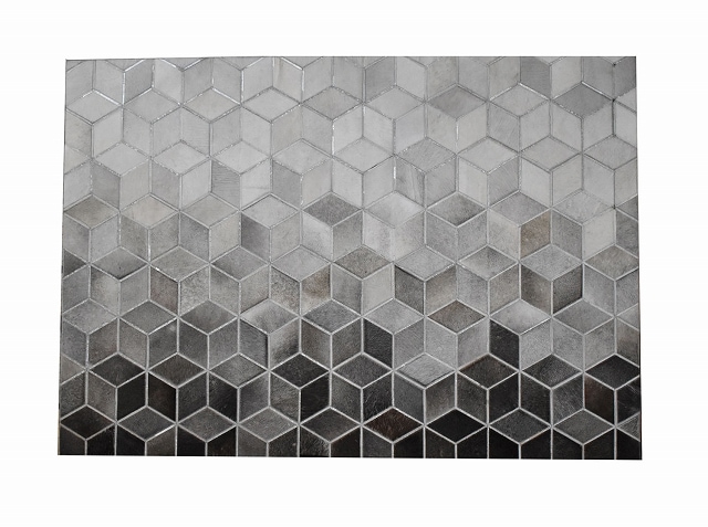 【KARE】特大★カウハイドラグ カウハイドラグ BK インブラック 160X230cm ラグ 長方形 革