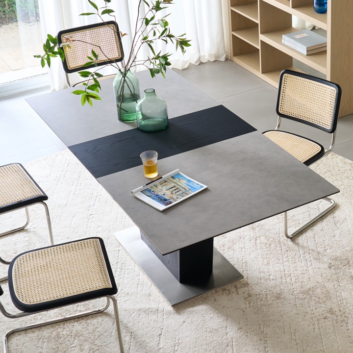 セラミック天板】ALETTA（アレッタ）エクステンションダイニング