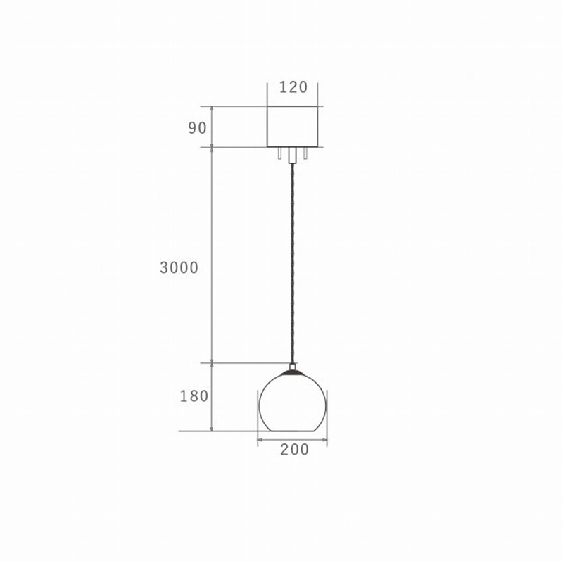 PENDANT LAMP382-80380SMALL-CP