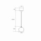 PENDANT LAMP382-80380SMALL-GY