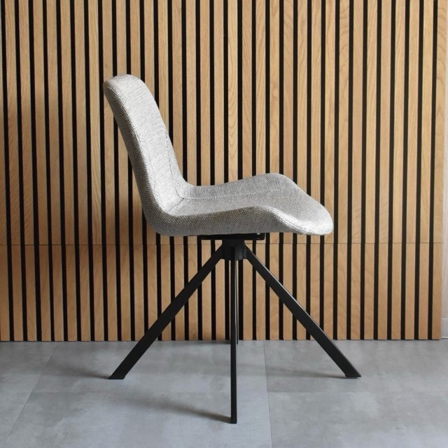 VIOLA(ヴィオラ)回転式ダイニングチェア ライトグレー | DINING