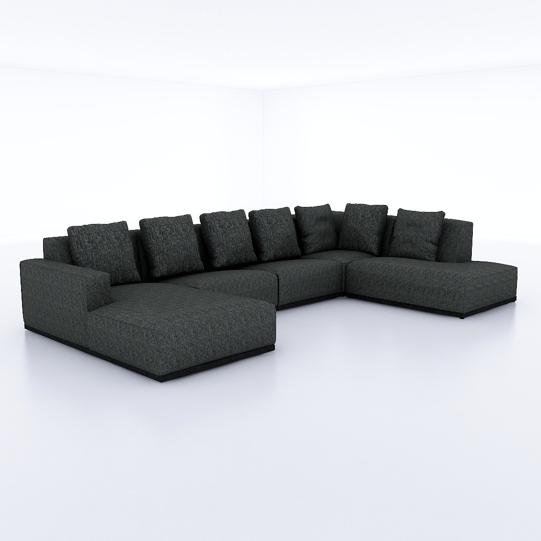幅384cm】Otto(オット) U-shaped sofa 【向かって左シェーズ