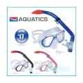 AQUATICS(アクアティック) 2411 ターボ2点セット(マスク+スノーケル) Turbo PC DX Mask+Rush LX Snorkel Combo