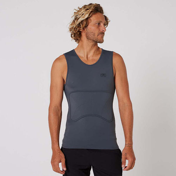 OCEAN��EARTH�ʥ�������󥢥�ɥ������� ��֥����� �Хåɥ٥��� MENS RIB GUARD PADDED VEST CHACOAL