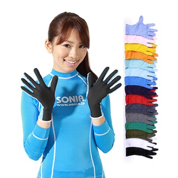 ������̵����SONIA�ʥ��˥��� ���������å� �������� eyescut gloves UV���å� �ޥ�󥹥ݡ���