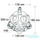GULLʥ GM-1584D/GM-1582D ޥƥեե ꥳ ޥ MANTIS FULLFACE ӥ ֥å ꥢ