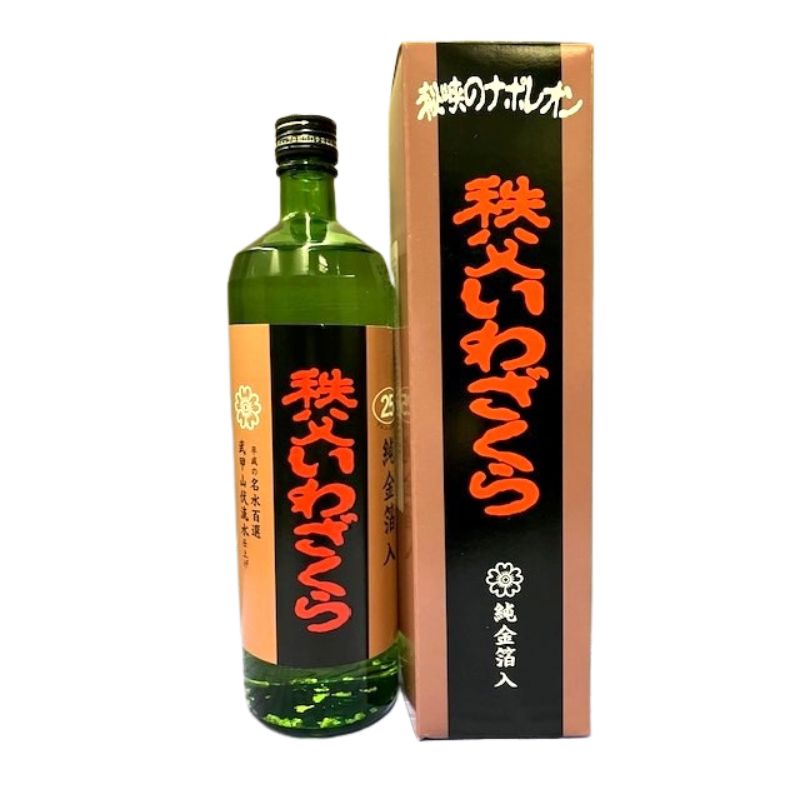 秩父いわざくら 米焼酎金箔入 900ml ｜ちょこたび埼玉公式通販サイト