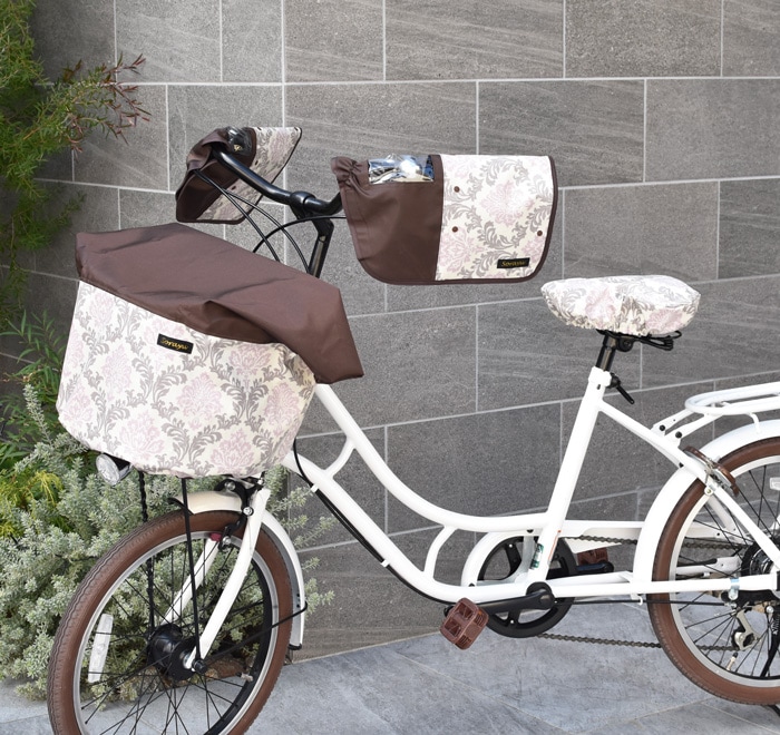 スタイリッシュなフォルムが魅力！自転車用ボア付ハンドルカバー