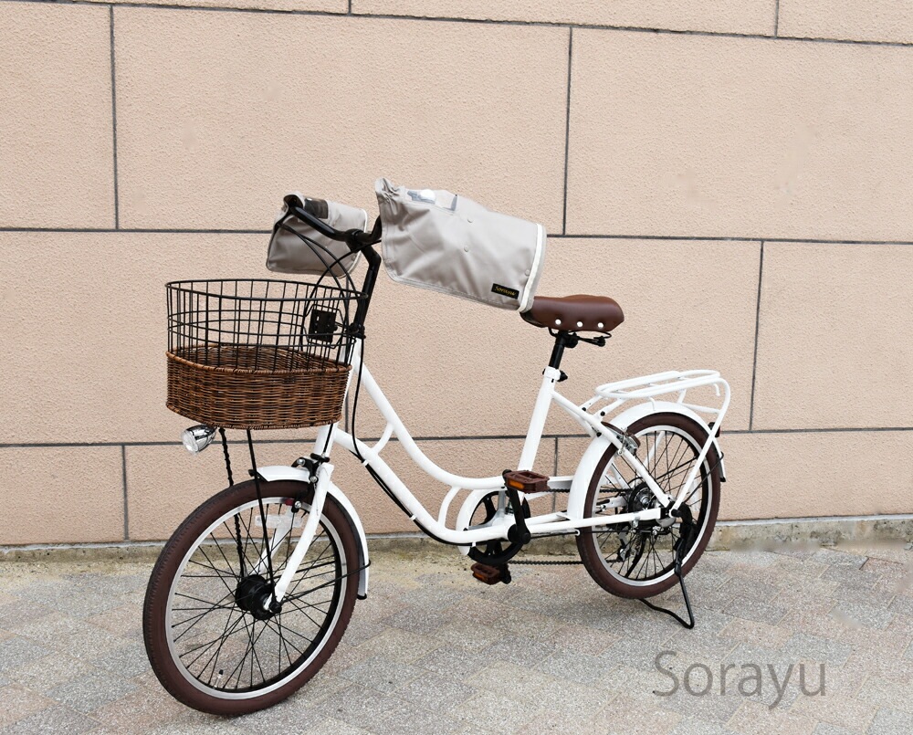 【cheri様】706.自転車ハンドルカバー　サークルバッグ 配色パイピング入り自転車用ハンドルカバー | ハンドルカバー