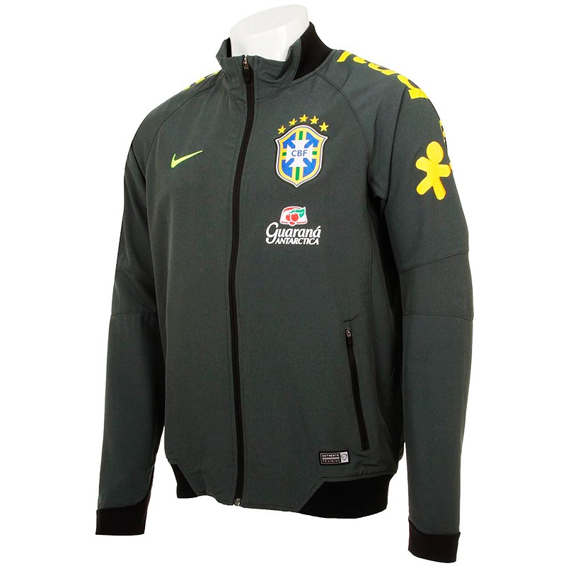 ブラジル代表ウーブンジャケット【モスグリーン】スポンサー付｜すべて