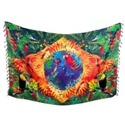 トロピカルブラジル国旗柄【ブラジルカンガ】パレオ