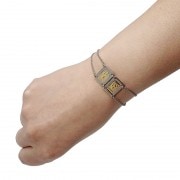 ◆期間限定セール◆ステンレス製エスカプラーリオブレスレット女性用【アレルギーフリー】ゴールド|アクセサリー|レディース