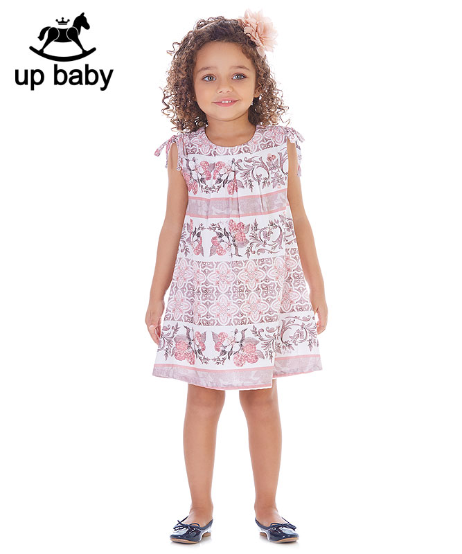 Up Baby 女の子デザインワンピース 子供服 おしゃれ着 ラズベリープリントワンピ ローズマルチ キッズ 女の子 ワンピース ドレスのブラジル通販 Sorte