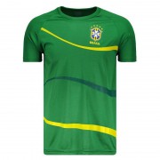 【ブラジル代表】エンブレム付きウェーブデザインTシャツ【CBF】 | グリーン
