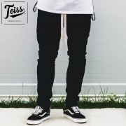 【TOISS】トイスツイルジョガーパンツ SARJA MASCULINA サイドジップ | ブラック