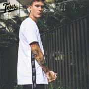 【TOISS】トイスサイドテープモレトンTシャツ ELASTICO LATERAL スウェット生地 | ホワイト