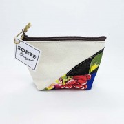 トロピカル花柄ポーチ マルチ小物入れB | アイボリー×マルチ|インテリア雑貨
