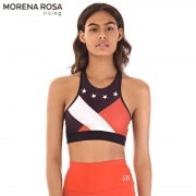 ◆期間限定セール◆Morena Rosa Living クロップド トップス タンクトップ 星条旗| マルチ|Morena Rosa（フィットネス・ヨガウェア）