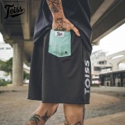 【TOISS】トイス縦ロゴハーフパンツ LOGO VERTICAL | ブラック