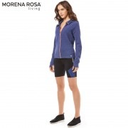 ◆期間限定セール◆【Morena Rosa Living】フード付きロングスリーブトレーニングパーカー ポケット付き|Morena Rosa（フィットネス・ヨガウェア）