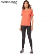 【Morena Rosa Living】 ワンカラー速乾リラックスTシャツ オレンジ|Morena Rosa（フィットネス・ヨガウェア）
