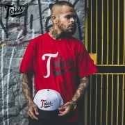 【TOISS】トイスTred ロゴTシャツ レッド　ネイマールブランド|メンズウエア|TOISS（ネイマールブランド）
