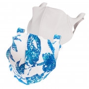 ファッションマスク【水着素材】白・ボタニカル柄 ブルー 2枚セット|アクセサリー|レディース