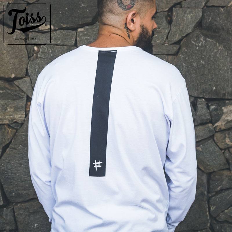 TOISS】ToissロゴデザインロンT ロングTシャツ ホワイト