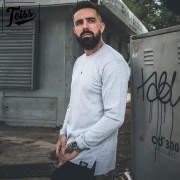 【TOISS】＃3ラインデザインロンT ロングTシャツ グレー　ネイマールブランド|メンズウエア|TOISS（ネイマールブランド）